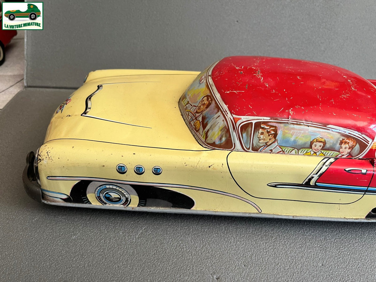 Jouet Ancien Voiture Américainne Tôle Joustra France Commander Vintage Mécanisme