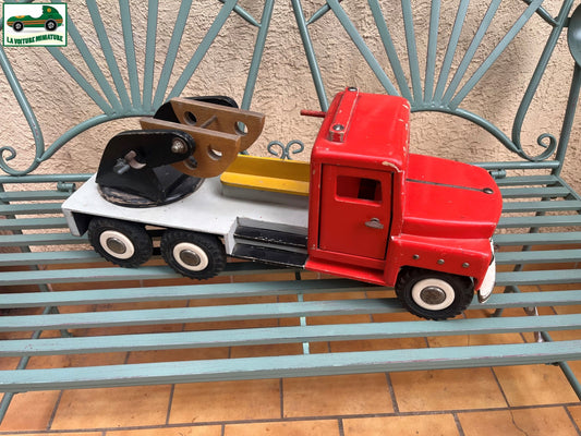 Grand et Ancien Jouet en Bois Camion VEITH Germany 1950 Incomplet 60cm Vintage