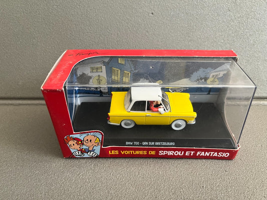 Voiture Miniature BMW 700 QRN sur Bretzelburg Spirou 1/43