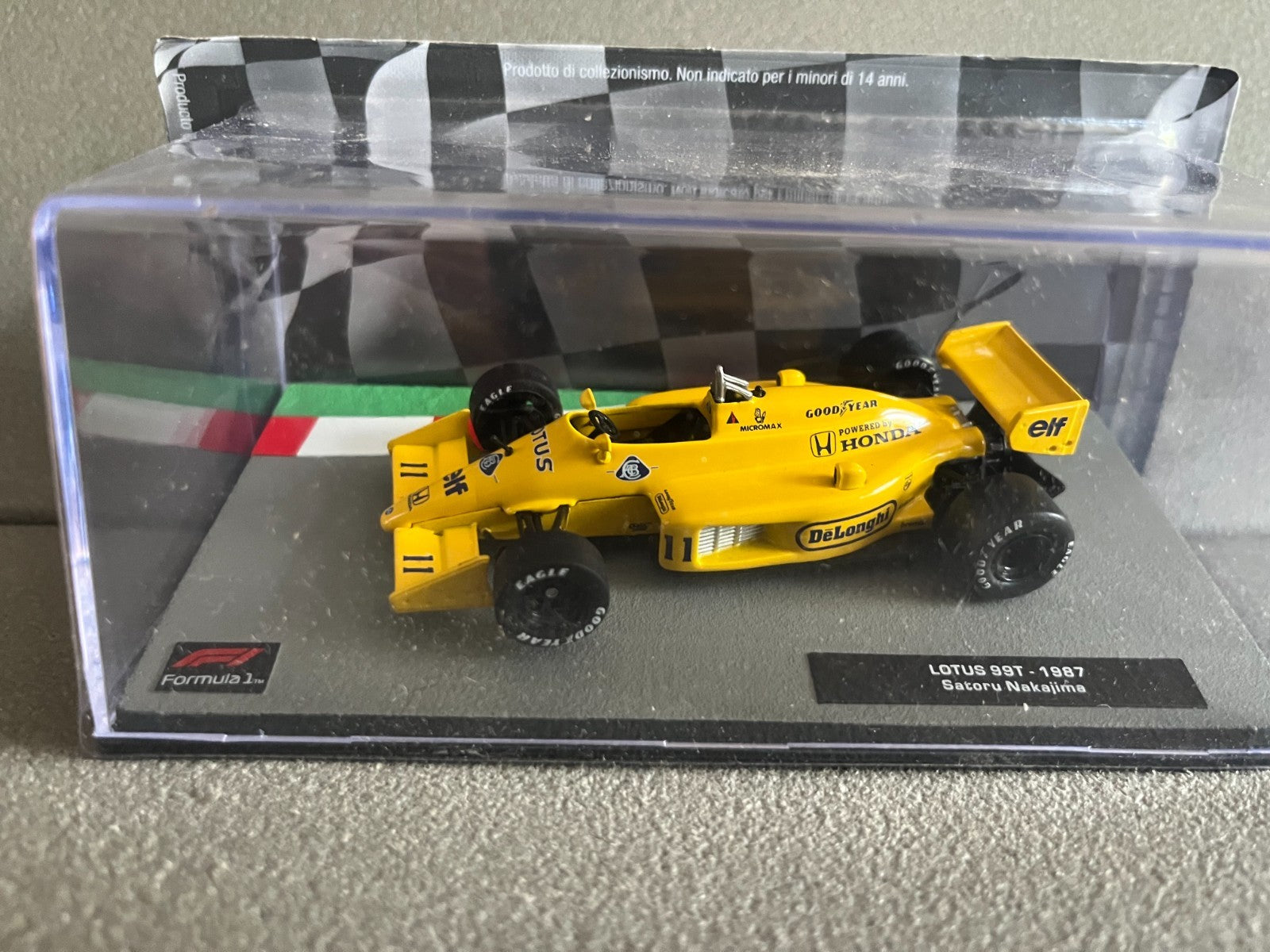 Voiture miniature Formule 1 F1 Lotus 99T 1987 Nakajima 1/43