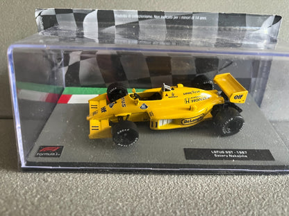 Voiture miniature Formule 1 F1 Lotus 99T 1987 Nakajima 1/43
