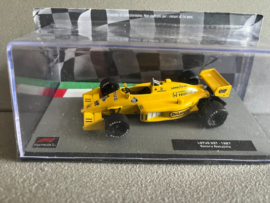 Voiture miniature Formule 1 F1 Lotus 99T 1987 Nakajima 1/43