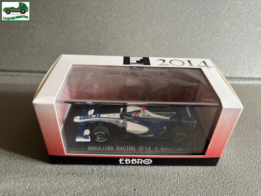 Voiture Miniature Nakajima Racing SF14 Formula 2014 F1 Ebbro au 1/43