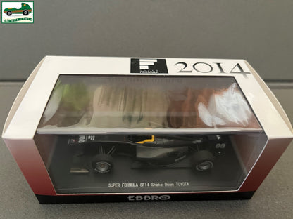 Voiture Miniature Shake Down Toyota SF14 Super Formula 2014 F1 Ebbro au 1/43