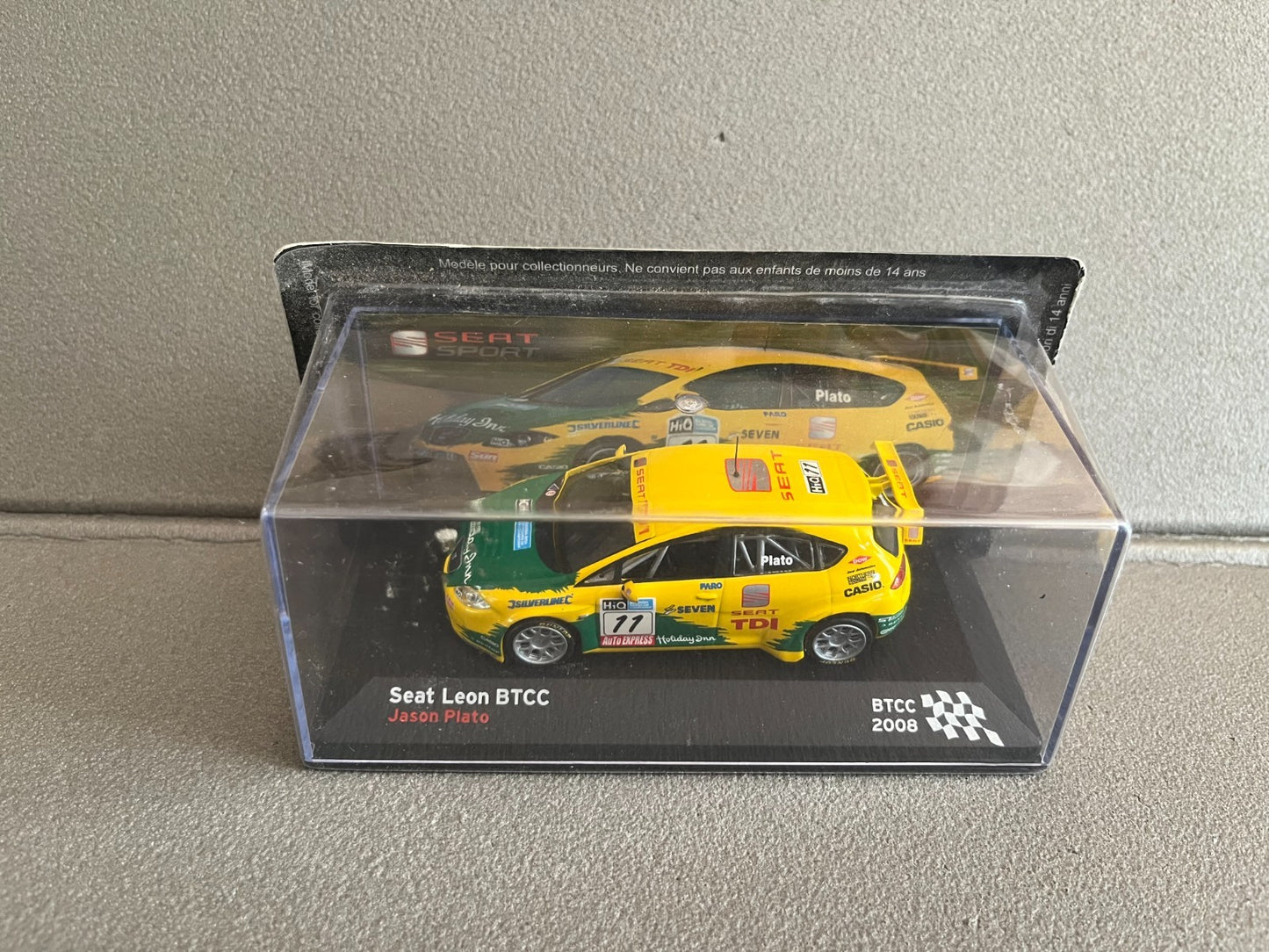 Voiture Miniature Seat Leon BTCC 2008 Rallye au 1/43