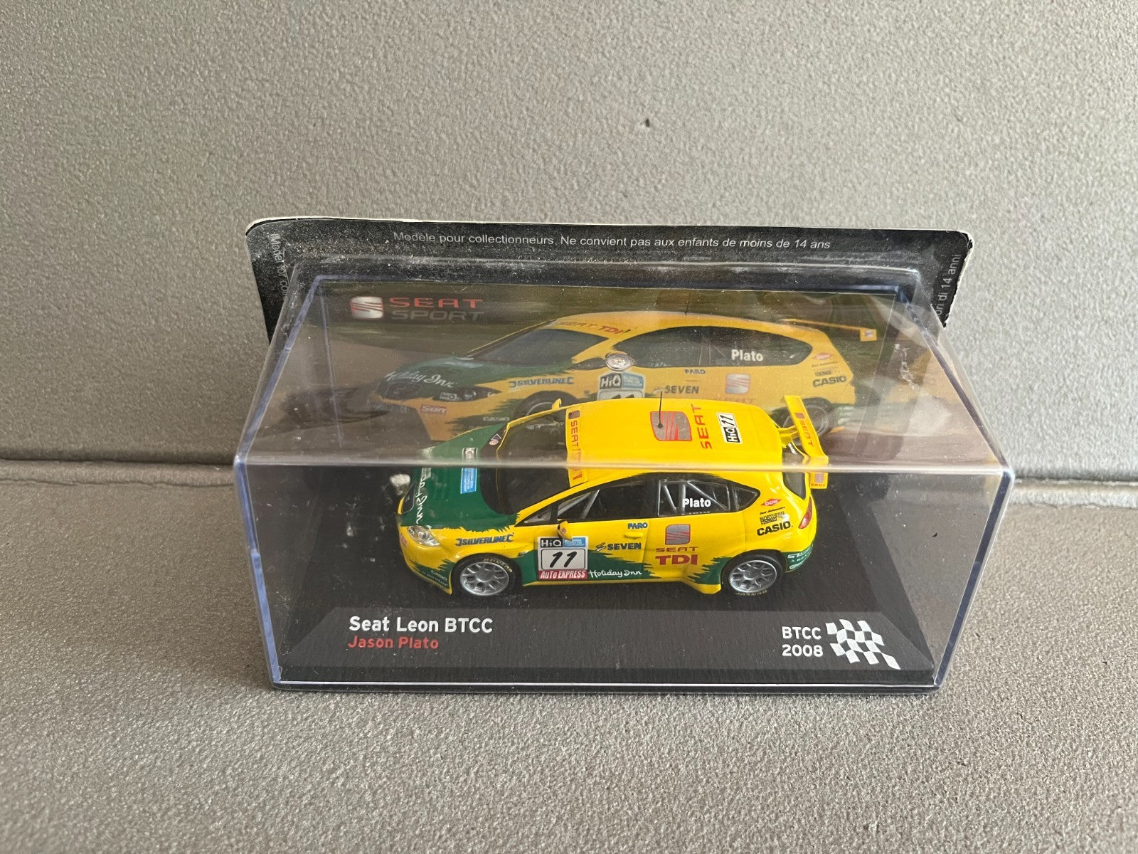 Voiture Miniature Seat Leon BTCC 2008 Rallye au 1/43