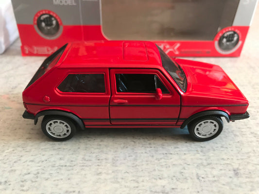 Voiture miniature Volkswagen Golf I 1 GTI Welly 1/34 - 1/36 - 1/39