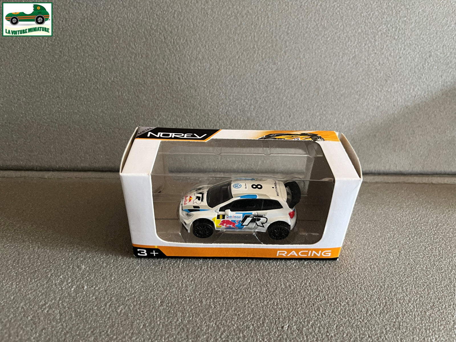Voiture miniature Volkswagen Polo WRC Rallye Norev 3 inches 1/64