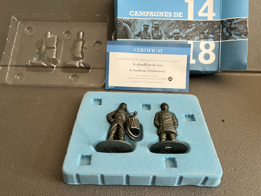 Soldats MHSP Campagnes de 14-18 Chauffeur Taxi Tambour Infanterie Atlas Plombs