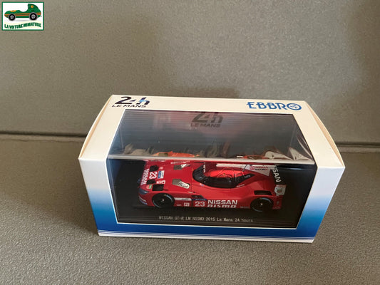 Voiture Miniature Nissan GT-R LM Nismo Le Mans 24 hours 2015 Ebbro Le Mans 1/43