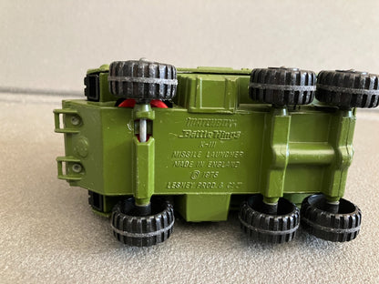 Ancienne Miniature Voiture Matchbox Battle Kings K-III Missile Launcher Lesney