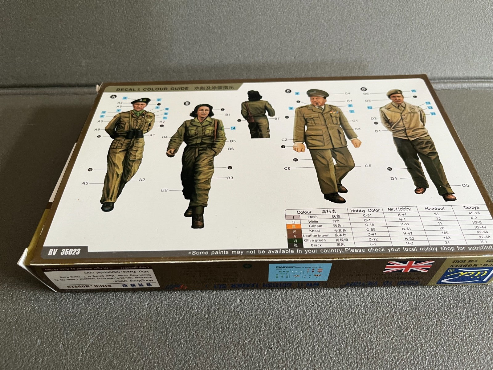 Maquette Militaire Figurine Soldat Riich Road To Victory WWII British 1/35