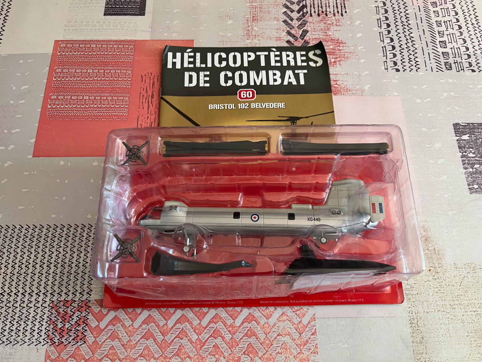 Hélicoptère de combat Miniature Bristol 192 Belvedere 1/72