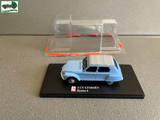 Voiture miniature Citroen 2cv 2 cv Dyane 4 Auto Plus Hachette 1/43