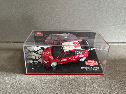 Voiture Miniature Citroen C4 WRC 2007 Loeb Elena Rallye Monte Carlo au 1/43