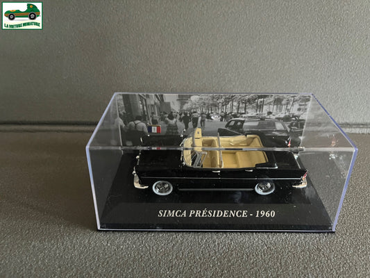 Voiture Miniature Simca Présidence 1960 au 1/43 Ixo Altaya