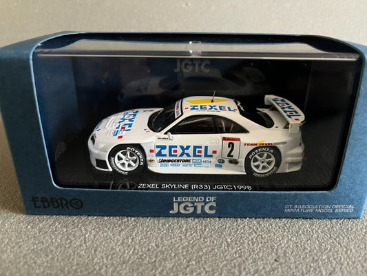 Voiture Miniature Zexel Skyline R33 JGTC 1998 Nissan Ebbro au 1/43