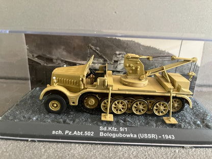 Miniature Militaire Char Tank Blindé Sd. Kfz. 9/1 Altaya 1/72