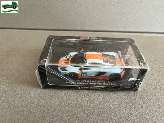 Voiture Miniature McLaren MP4-12C Gulf Racing Paul Ricard 2012 TSM Spark  1/43