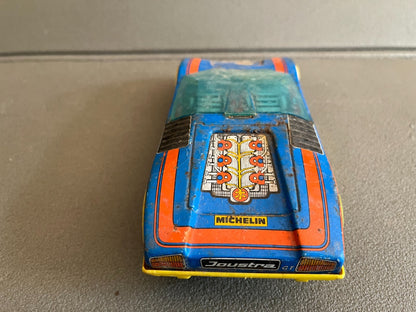Jouet Ancien Voiture Miniature Course Tôle Plastique Joustra GT N°2 France