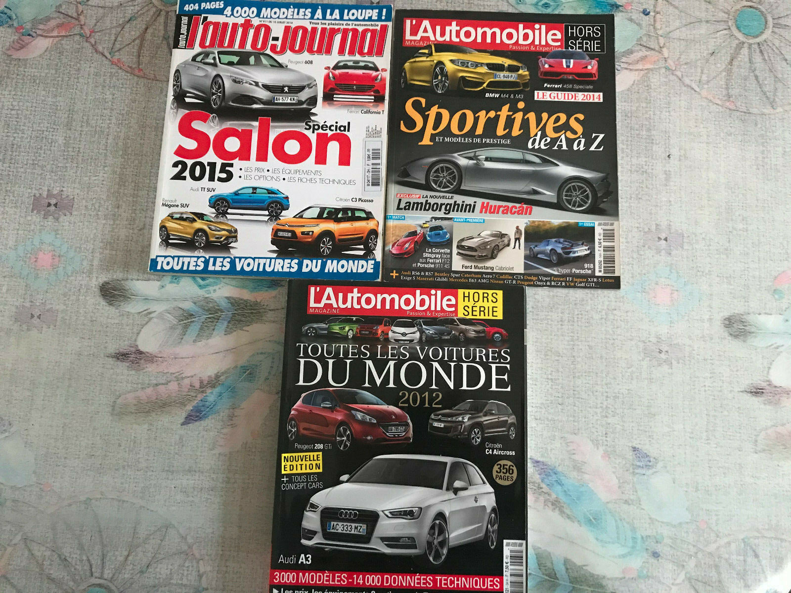 Livre Revue Voiture Lot de 3 Automobile Magazine L'Auto-Journal Hors Série