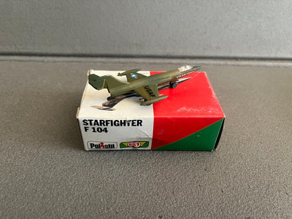 Ancien Avion miniature Militaire Starfighter F 104 Club 33 Polistil 1976