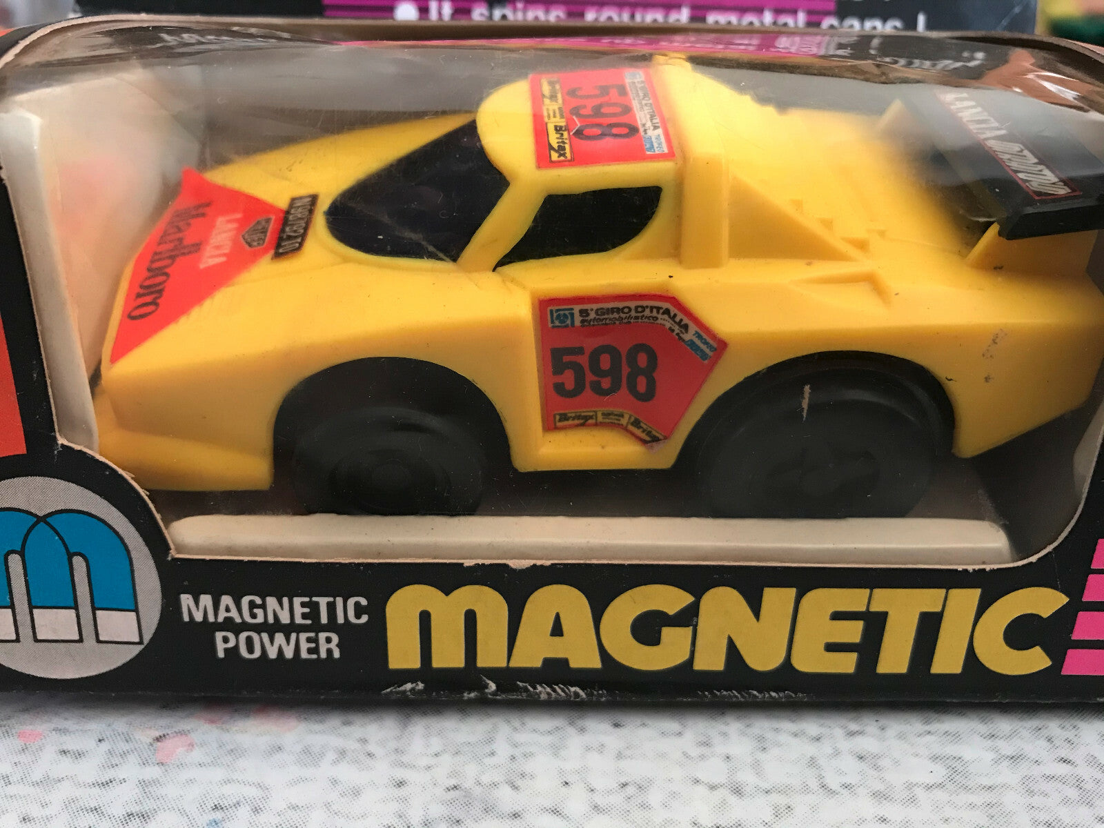  Ancien Jouet Voiture Course Magnetic Wheels Power Lancia Stratos HF NO.1881W