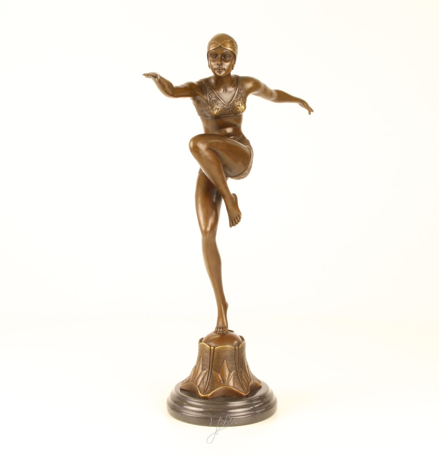 Statue Sculpture Bronze Art Déco Nouveau Danseuse Avec Brio DSBJ-25 Moderne