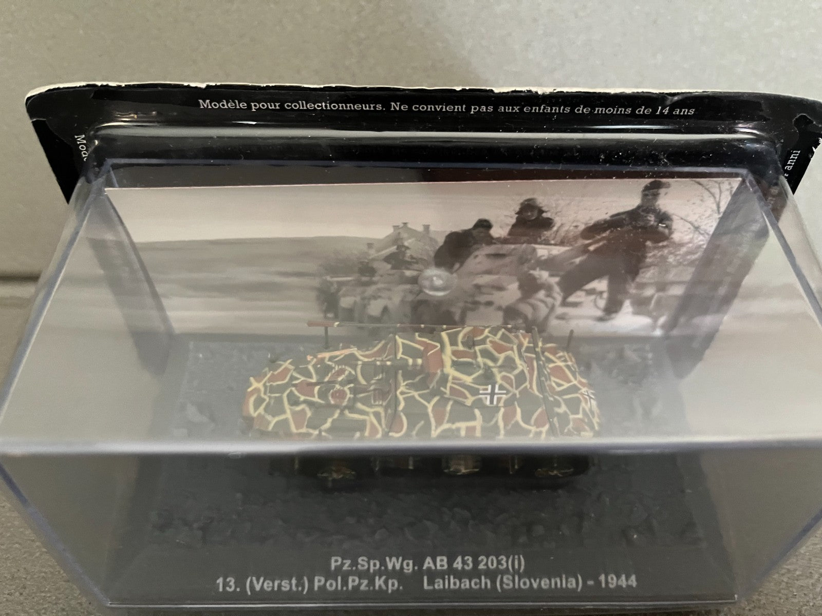 Miniature Militaire Char Tank Blindé Pz.Sp.Wg. AB 43 203 1944 Altaya au 1/72
