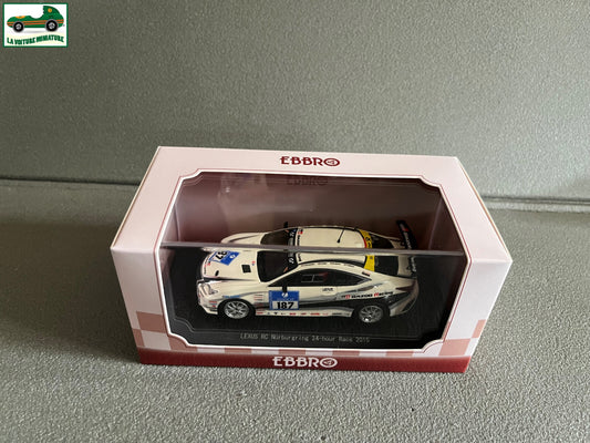 Voiture Miniature Lexus RC Nurburgring 24 hour Race 2015 Ebbro au 1/43