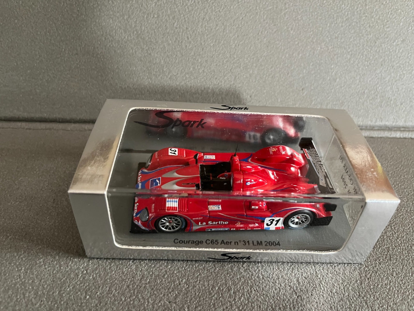 Voiture Miniature Courage C65 Aer N°31 LM 2004 Le Mans Spark au 1/43