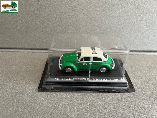 Voiture Miniature Volkswagen Beetle Mexico 1985 Taxi Du Monde au 1/43 Altaya