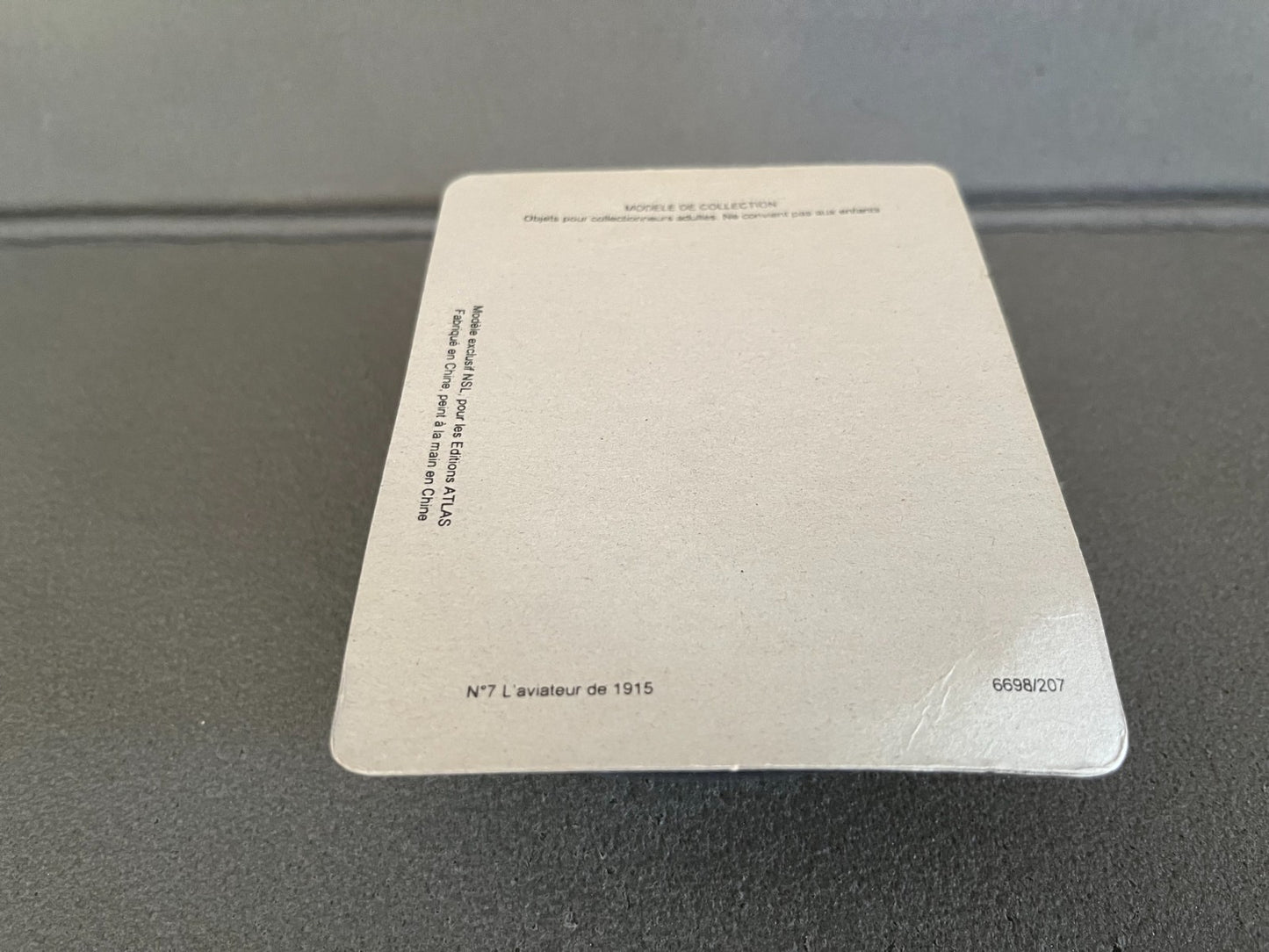 Soldat Plomb Guerre 1914 1918 NSL Editions Atlas Aviateur 1915 N°7