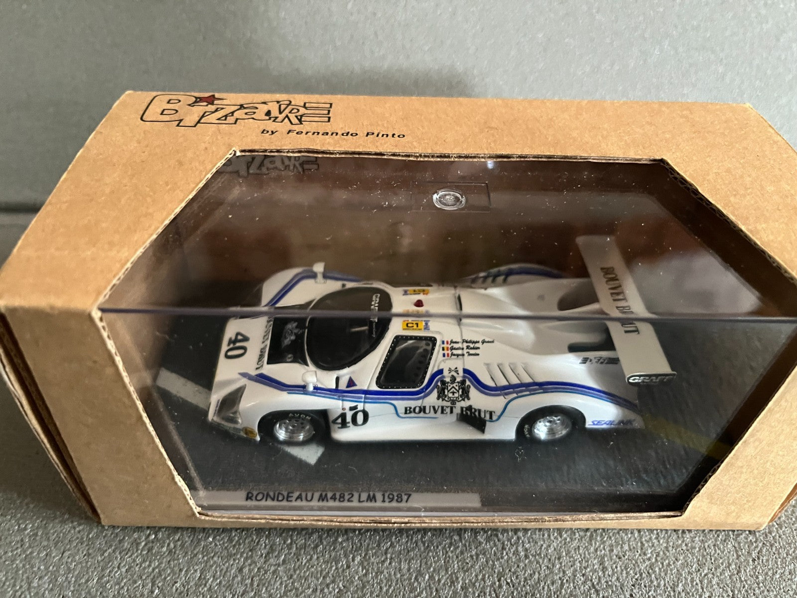 Voiture Miniature Rondeau M482 LM 1987 Le Mans Bizarre Minimax Spark au 1/43