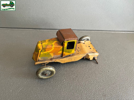 Ancienne Miniature Voiture Tole Mécanisme Militaire CR Charles Rosssignol Epave