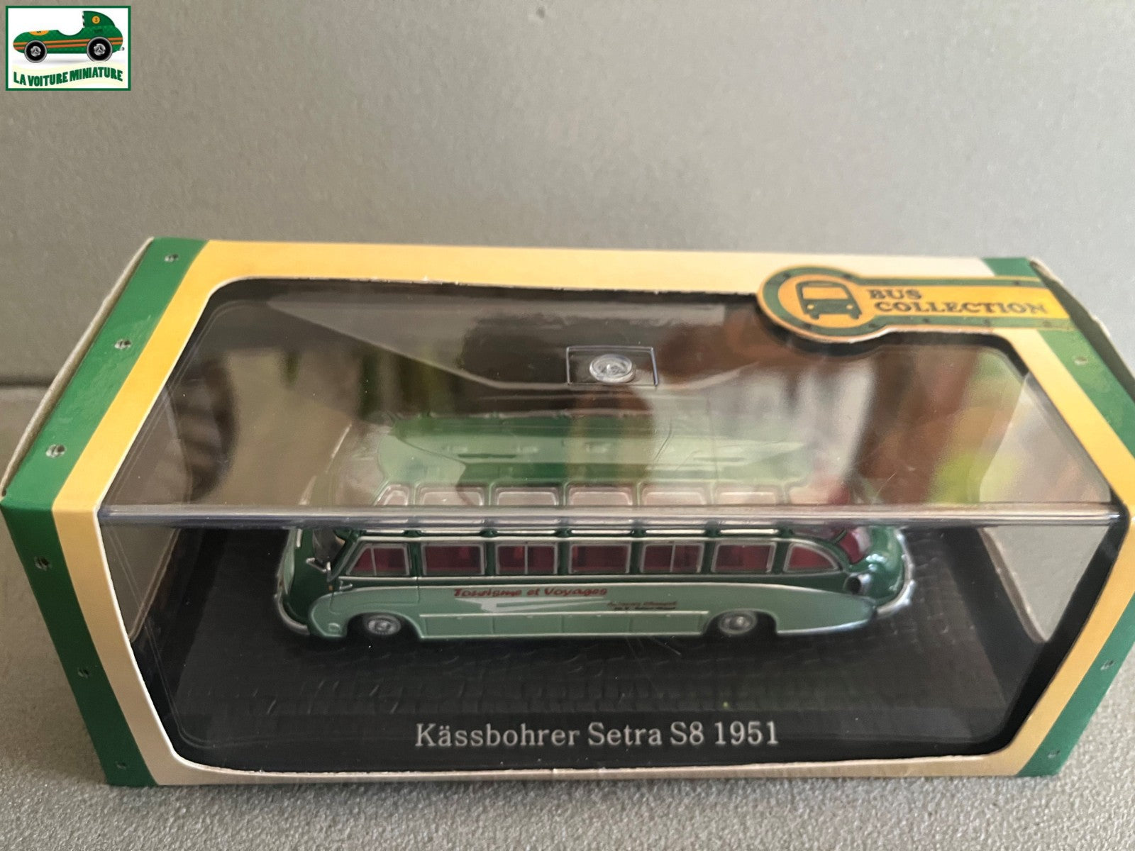 Voiture miniature Kassbohrer Setra S8 1951 Autobus Bus Collection Atlas 1/72