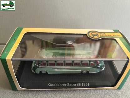 Voiture miniature Kassbohrer Setra S8 1951 Autobus Bus Collection Atlas 1/72