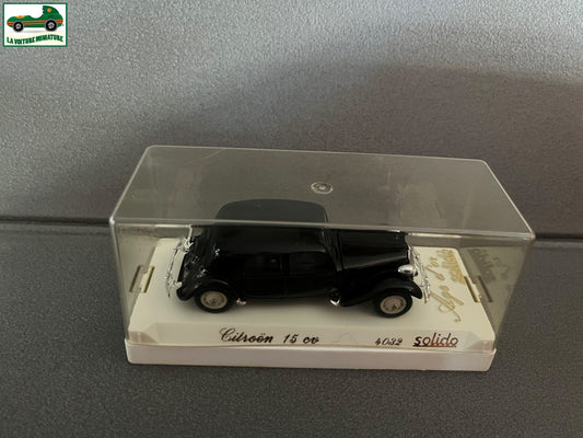 Voiture Miniature Citroen 15 CV 4032 Traction Solido au 1/43