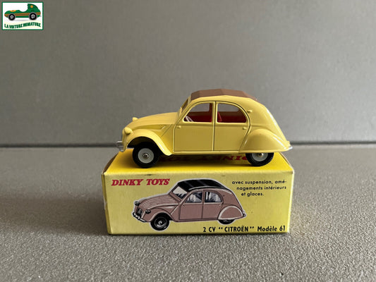 Voiture Miniature Citroen 2CV Modèle 61 Dinky Toys Atlas 558