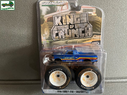 Voiture Miniature Monster Truck 1996 Ford F-250 BigFoot Greenlight au 1/64