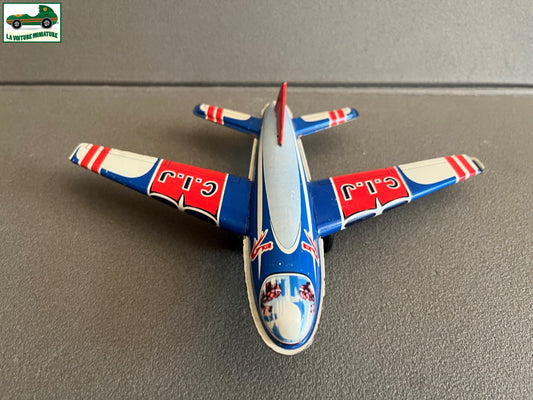 Jouet Ancien Tôle Avion CIJ Friction France Vintage