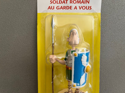 Figurine de Collection Astérix Obélix Soldat Romain Garde a Vous Plastoy Atlas