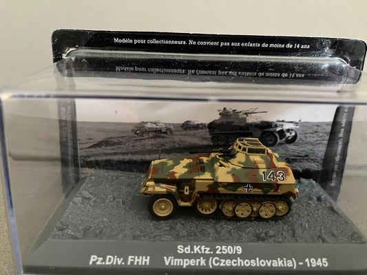 Miniature Militaire Char Tank Blindé Sd.Kfz. 250/9 Vimperk 1945 Altaya 1/72