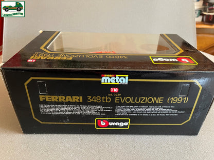 Voiture miniature Ferrari Evoluzione 348tb Burago au 1/18