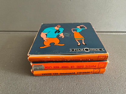 Lot Ancien Super 8 Film Office Popeye Bonhomme Neige Cage Lions Martiens