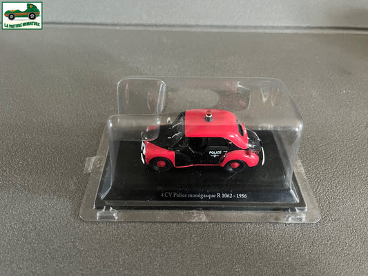 Voiture Miniature Renault 4CV Police Monégasque R 1062 1956 Eligor au 1/43