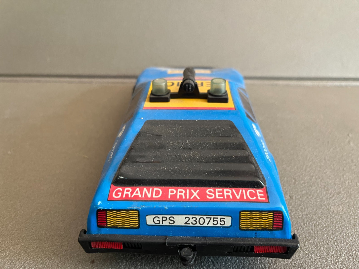 Jouet Ancien Voiture Miniature Course Tôle Ferrari 512 VEB  Grand Prix Service