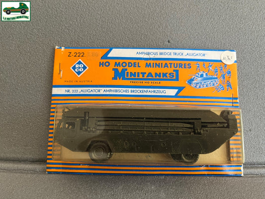 Miniature Engin Militaire Camion Blindé Z-222 Alligator Roco Minitanks  1/87 HO