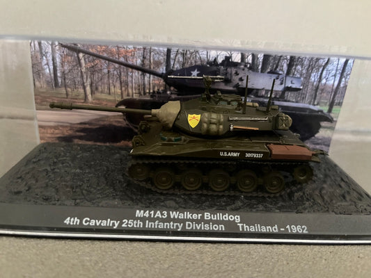 Miniature Militaire Char Tank Blindé M41A3 Walker Bulldog 1962 Altaya 1/72