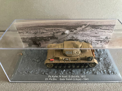 Miniature Militaire Char Tank Blindé Pz.Kpfw. IV Ausf. D Sd.Kfz. 161 Altaya 1/72
